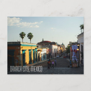 Oaxaca Stadt Mexiko, Stadtzentrum Straße Postkarte
