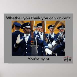 Ob du denkst, du kannst oder kannst nicht poster