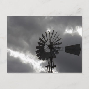 Ob es dir gefällt oder nicht...I Liebe Windmühlen. Postkarte