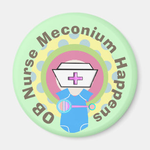 OB Geschenke "Meconium Happens" Magnet