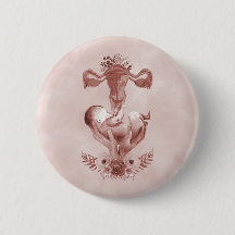 Ob/Gyn Midfrau Floral Kindgeburt Cervix Ovarien