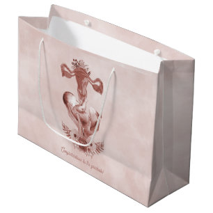 Ob/Gyn Midfrau Floral Kindgeburt Cervix Ovarien Große Geschenktüte
