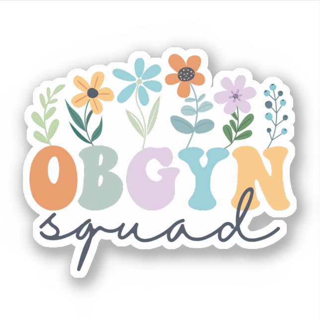 Ob-Gyn Squad Obstetriker Gynecologe OBGYN Nurse Aufkleber (Vorderseite)