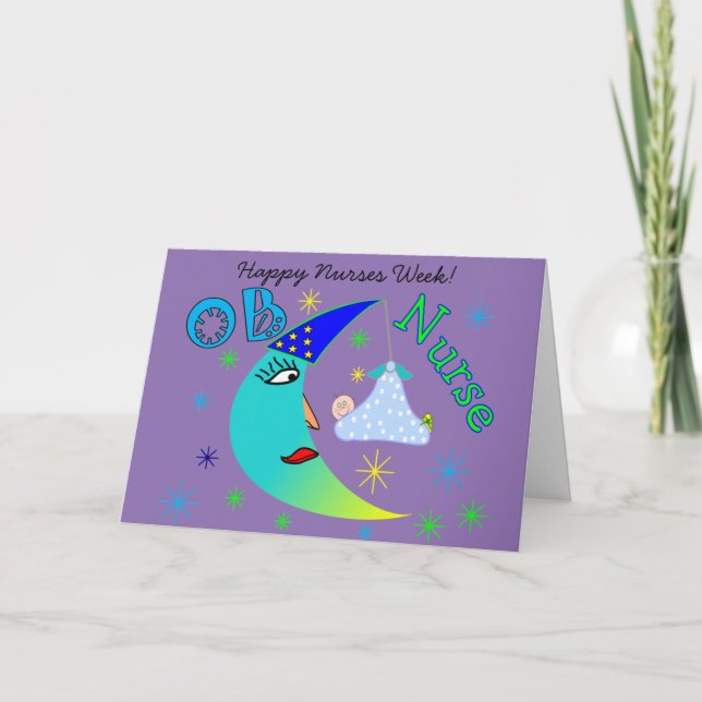 OB Nurse Happy Nurses Week Karte (Vorderseite)