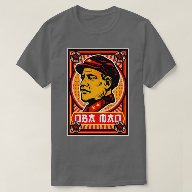 Oba Mao Propaganda Poster T-Shirt (Design vorne)