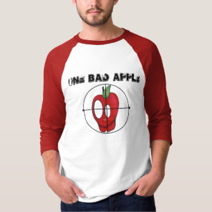 OBA oldschool 3/4 Apfel-Schädelziel der Hülse T-Shirt