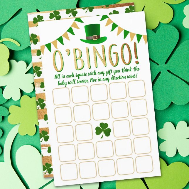 O'Baby St. Patrick's Day Baby Shower Bingo Game (Von Creator hochgeladen)