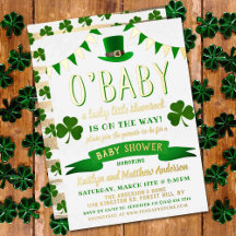 O'Baby St. Patrick's Day Baby Shower Real