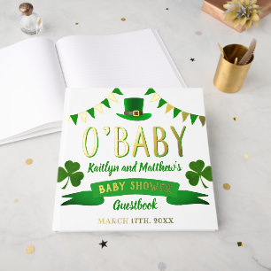O'Baby St. Patrick's Day Baby Shower Real Gästebuch