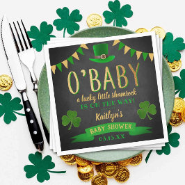 O'Baby St. Patrick's Day Baby Shower Serviette
