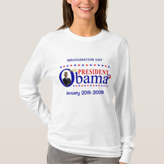 Obama2009 Einweihungs-Tag - Lang-Hülse T-Shirt
