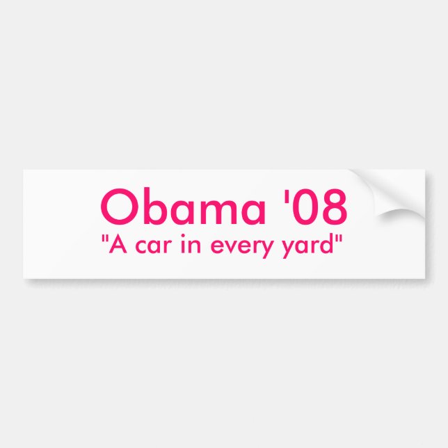 Obama '08 autoaufkleber (Vorne)