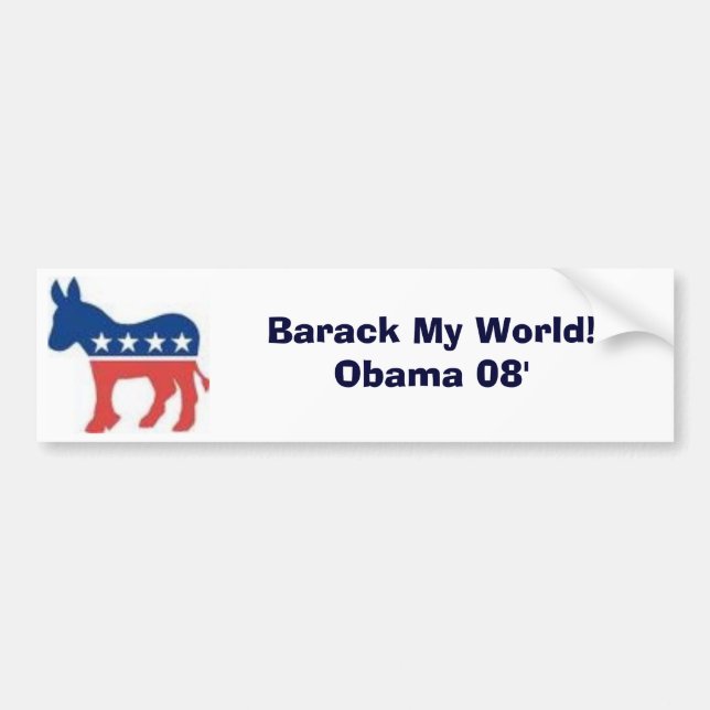 Obama 08' autoaufkleber (Vorne)