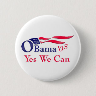 Obama 08, ja, das wir knöpfen können button
