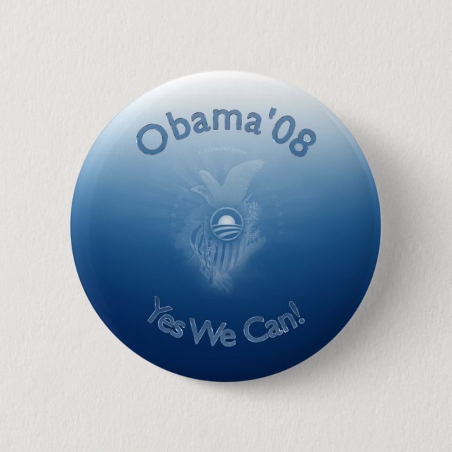 Obama 08 - Ja können wir! Button (Vorderseite)