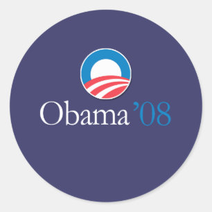 Obama '08 runder aufkleber