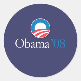 Obama '08 runder aufkleber