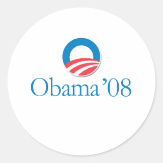 Obama '08 runder aufkleber