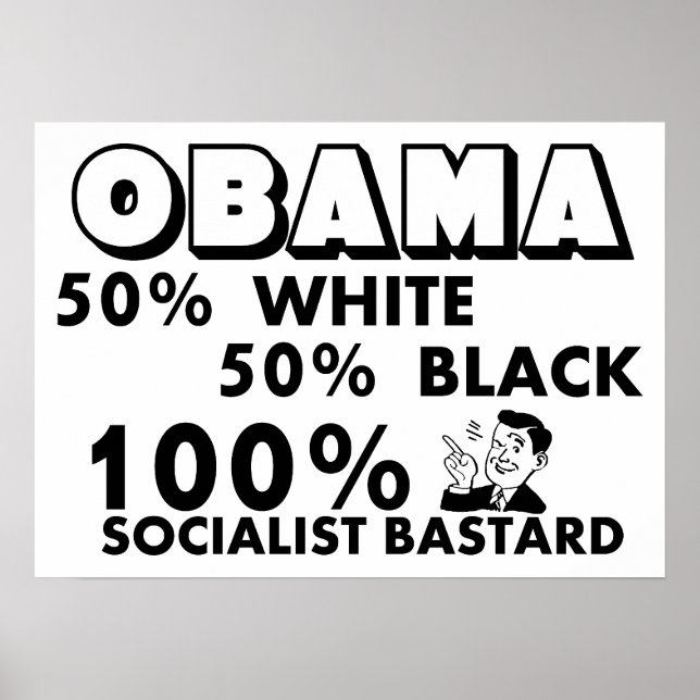 Obama: 100% Sozialist! Poster (Vorne)