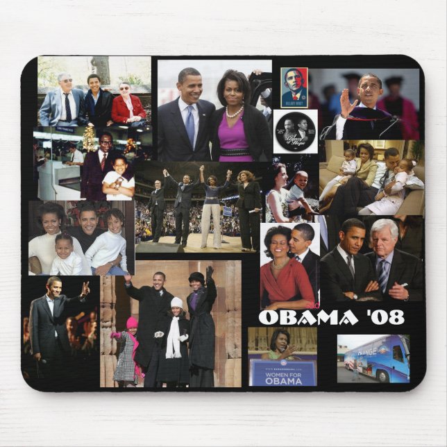 OBAMA 2008 - Besonders angefertigt Mousepad (Vorne)