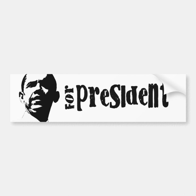 OBAMA 2012 AUTOAUFKLEBER (Vorne)