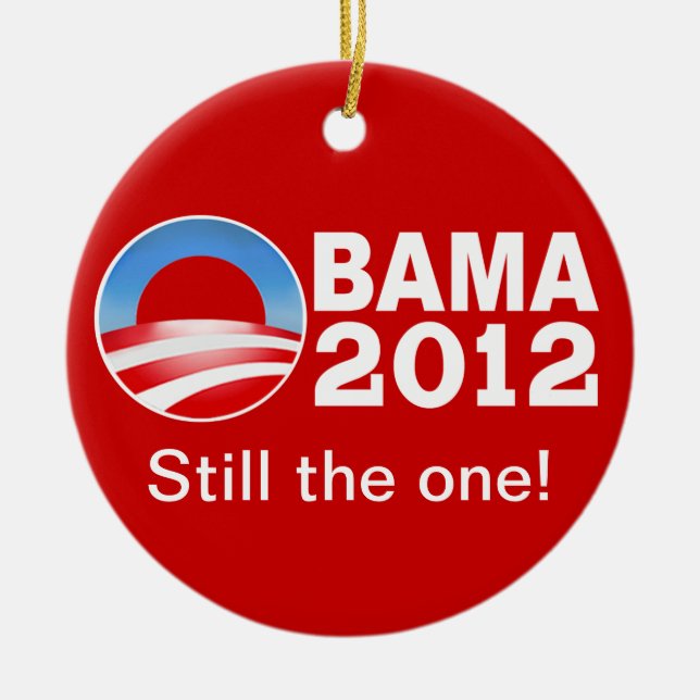 Obama 2012 - Celui toujours ! Ornement patriotique (Devant)