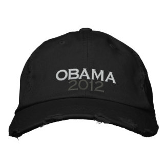 OBAMA 2012 gestörte Chino Twill Cap Bestickte Baseballkappe