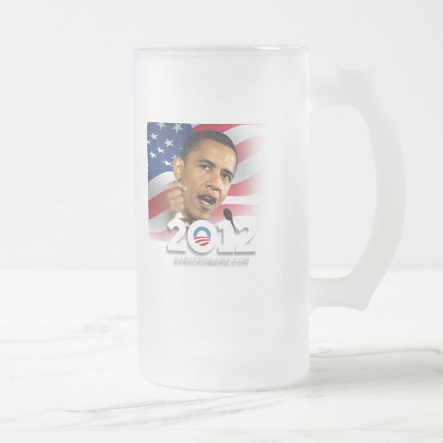 Obama 2012 mattglas bierglas (Rechts)