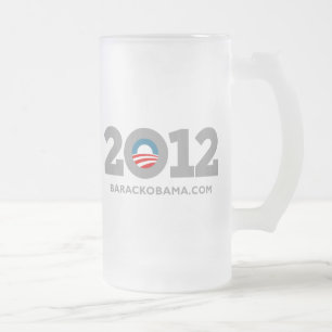 Obama 2012 mattglas bierglas