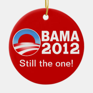 Obama 2012 - Noch das! Patriotische Verzierung Keramik Ornament