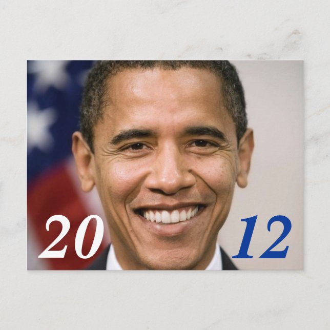 Obama 2012 Postkarte (Vorderseite)