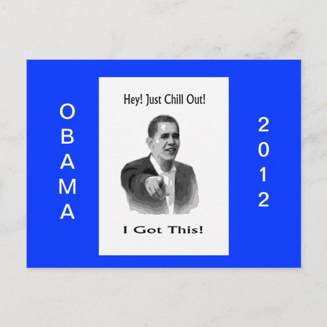 Obama 2012 postkarte (Vorderseite)