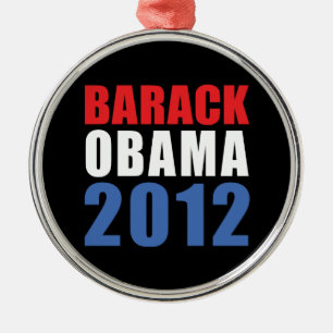 Obama 2012 silbernes ornament