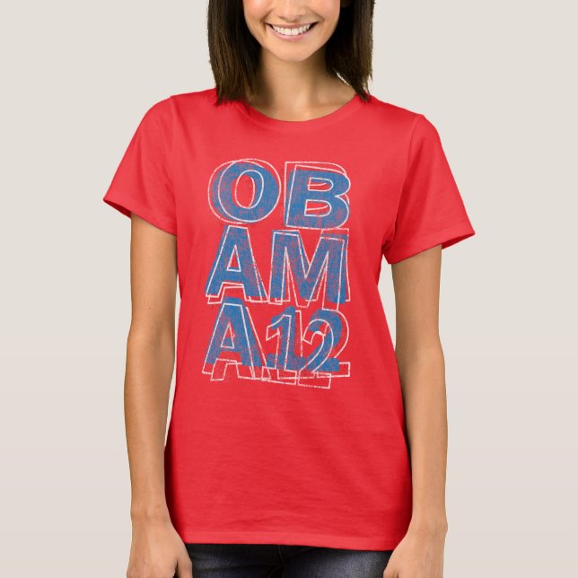 Obama 2012 T Shirt (Vorderseite)