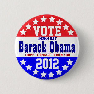Obama 2012 (Vintage Art) Button
