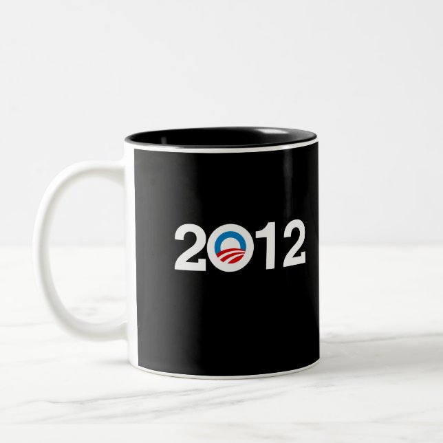 OBAMA 2012 ZWEIFARBIGE TASSE (Links)