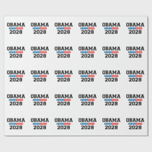 Obama 2028 Demokratie Wahl USA Geschenkpapier