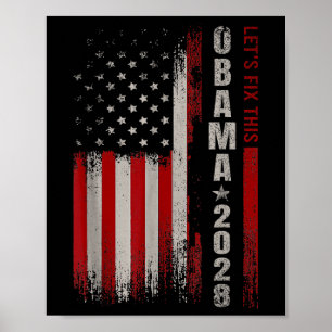 Obama 2028 für die Wahl zum Präsidenten 2028 Poster
