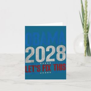 Obama 2028 Lasst uns das in Ordnung bringen Obama  Karte