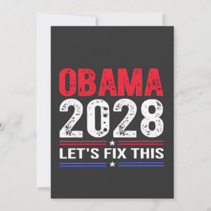 Obama 2028 Lasst uns diese Demokratiewahl USA repa Einladung