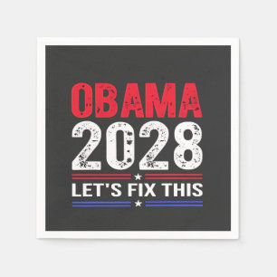 Obama 2028 Lasst uns diese Demokratiewahl USA repa Serviette