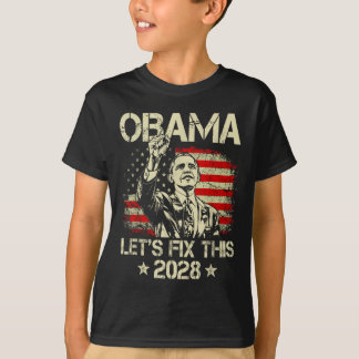 Obama 2028 Let's Fix This Obama 48th President T-Shirt