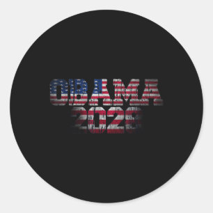 Obama 2028 Präsident Patriotic Retro Runder Aufkleber