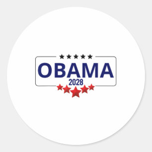 Obama 2028 Retro Obama Präsident 2028 Obama 2 Runder Aufkleber