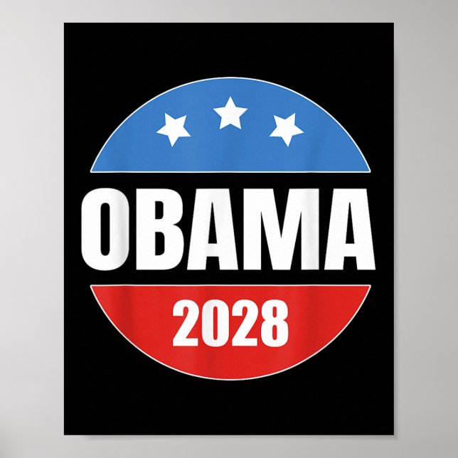 Obama 2028 Retro Vintag Poster (Vorne)