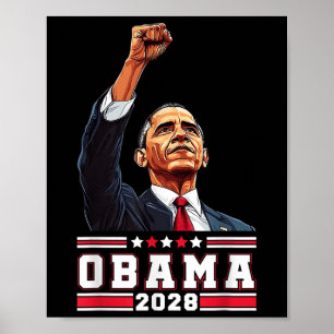 Obama 2028 Shirt für Präsident 28 Poster