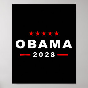Obama 2028 Shirt Wahl Obama für Präsident 2028 _1 Poster