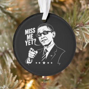 Obama 2028 Vermisse Mich Schon Präsident 44 Lustig Ornament