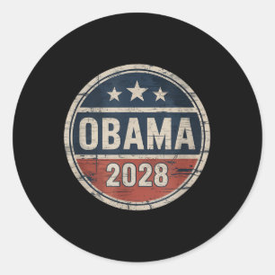 Obama 2028 Vintage Patriotische Wahl Runder Aufkleber