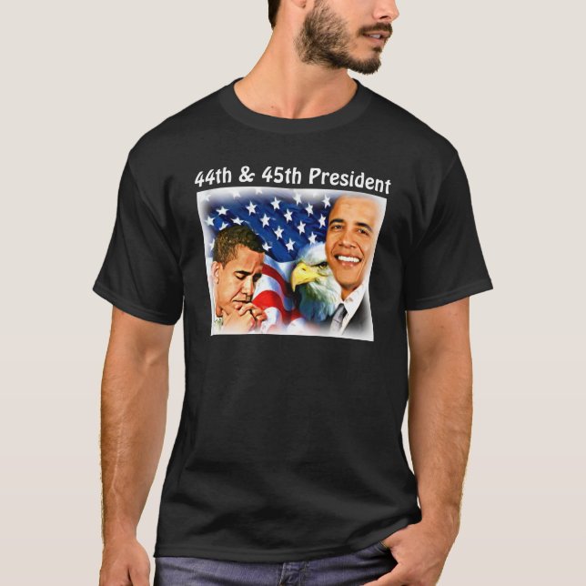 Obama-44. & 45. Präsident der Vereinigten Staaten_ T-Shirt (Vorderseite)